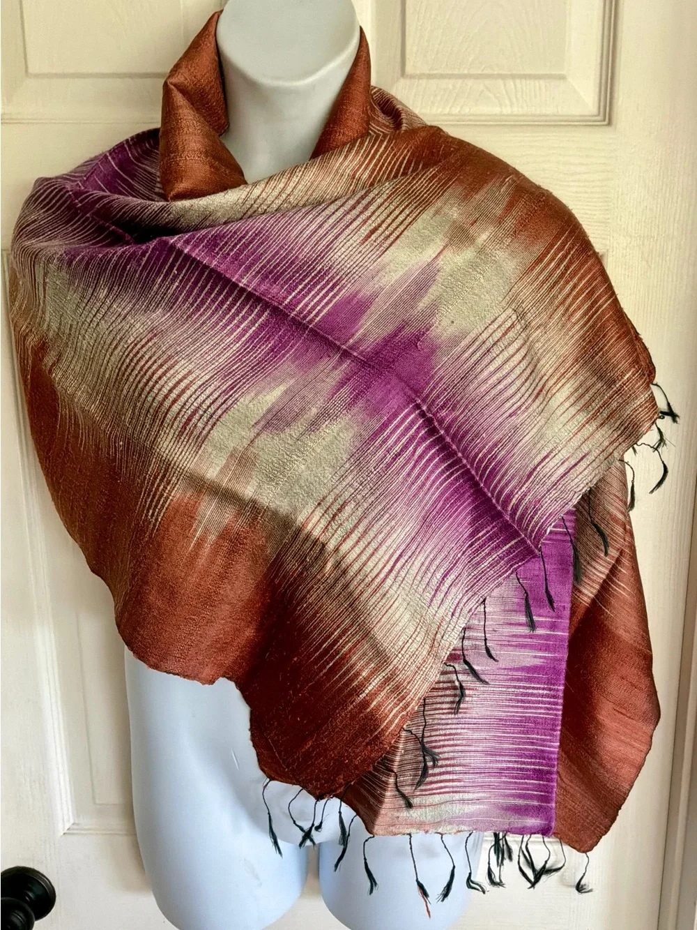 NWOT….Silk wrap/scarf from Thailand